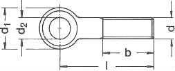 Болт откидной ГОСТ 3033-79 — размеры характеристики.